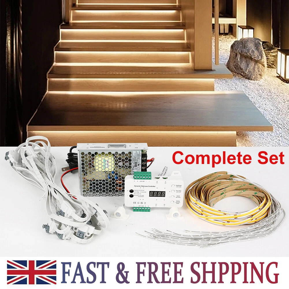 Wired motion top sensor stair lights