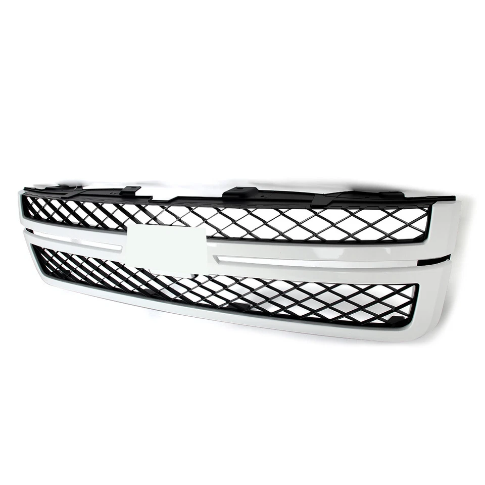 Summit White & Black For 2011-2014 Chevy Silverado 2500HD 3500HD Grill Grille - Image 4 of 4