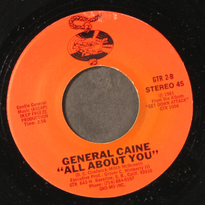 GENERAL CAINE & GRP: all about you / lrj pop GROOVE TIME 7