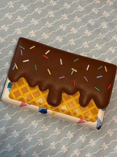 Loungefly Disney Princess Ice Cream Cones Wallet Multi-compartments Trifold NEW
