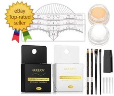 Brow Mapping Kit includes 10m X Black White Mapping String 50pcs Eyeb...