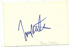 Autographed Walk of Fame Tony Martin Card