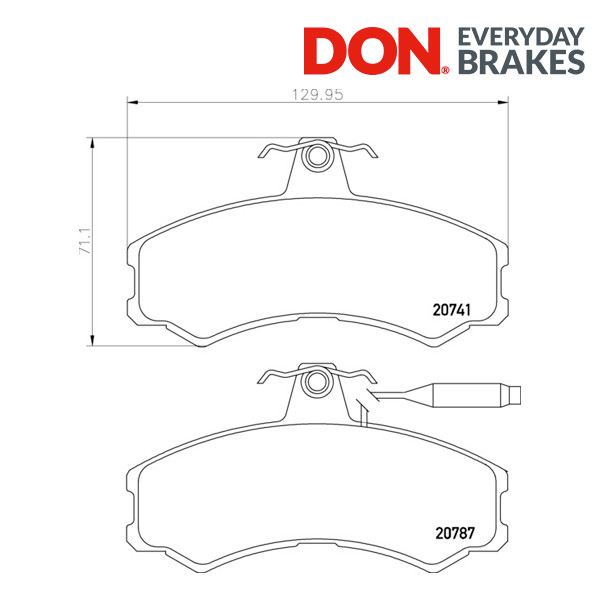 DON PCP1686 Brake Pad Set Front Axle Fits Alfa Romeo Citroen Fiat Peugeot