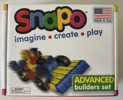 #ad Snapo Advanced Builders Set 300 Piece STEM STEAM Building Blocks Toy New Sealed $10.99