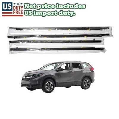 4x Car SUV Chrome Window Weatherstrip Trim Seal Belt PER Honda CR-V