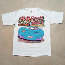 VTG 90s Syracuse Mile Nationals Made in USA New York Fairgrounds T-Shirt LARGE