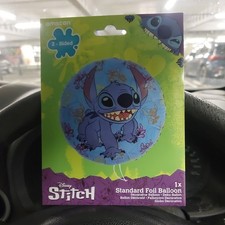 AMSCAN 18 INCH ROUND LILO & STITCH FOIL BALLOON - 2 SIDED (PACKAGED) 18”