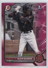 2022 Bowman Prospects Fuchsia Border 244/299 Alvin Guzman #BP-18 13lw