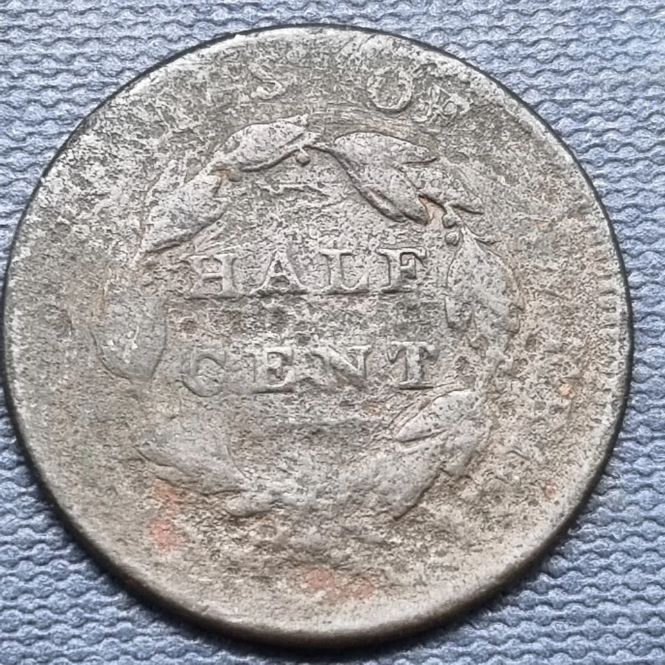 1811 Classic Head Half Cent 1/2c Key Date Circulated Details #94184 - Image 2 of 2