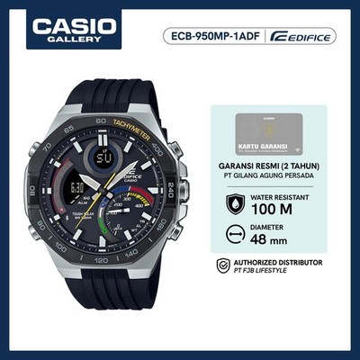 NEW CASIO Edifice ECB-950MP-1ADF Analog Digital 100M Black Dial Watch Men