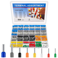 800 Pcs Wire Ferrule Connectors Kit, AWG 22-10 Wire Ferrules Terminals Connector