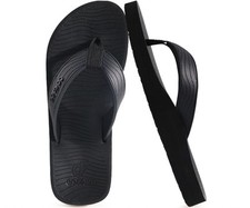 Men's Flip Flops Comfortable Yoga Mat Cushion Thong Sandals with Arch Support...