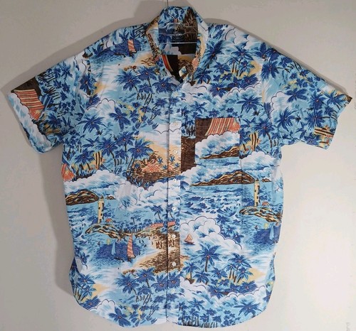 Brooks Brothers Hawaiian Button Down Short Sleeve Shirt ALL Cotton Size 2 XL - Picture 4 of 4