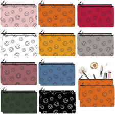 20 Pieces Cosmetic Bag for Women, Roomy Makeup Bags with Zipper Toiletry Bag Pou