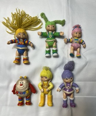 Vintage 1983 Hallmark Rainbow Brite Posable Figure Lot Set