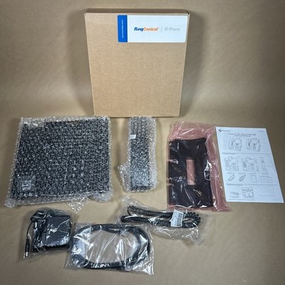 RingCentral Polycom VVX450 2314-48840-025 w/ Power Adapter Opened Box