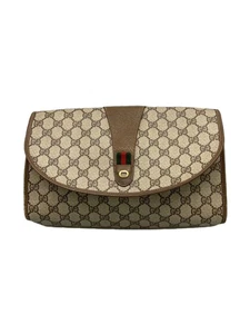 Sac pochette GUCCI GG plus cuir sherry marron motif total occasion