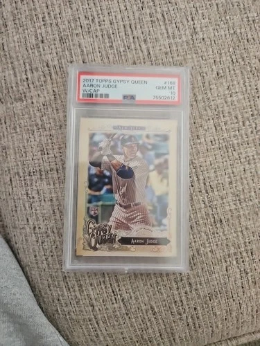 2017 TOPPS GYPSY QUEEN #168 AARON JUDGE *ROOKIE W/CAP PSA 10 GEM MINT*  YANKEES