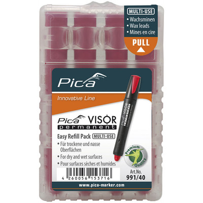 Pica Visor Red Refills, 4PK