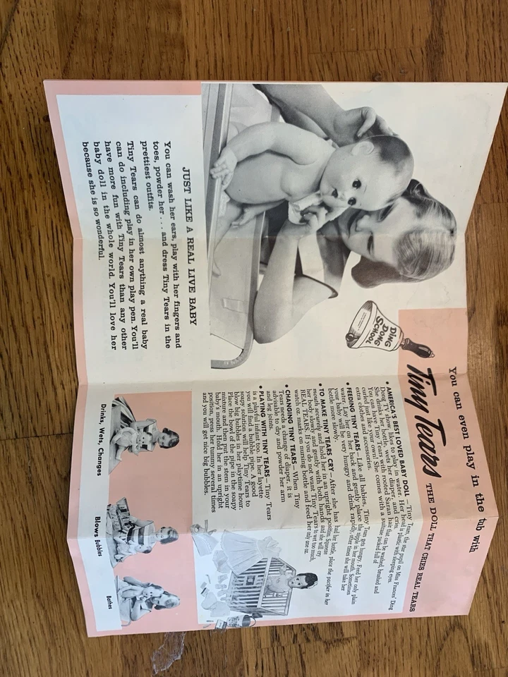 Doll Set Tiny Tears & Toodles 1950’s Rubber With Clothes And Accessories FC - Image 4 of 4