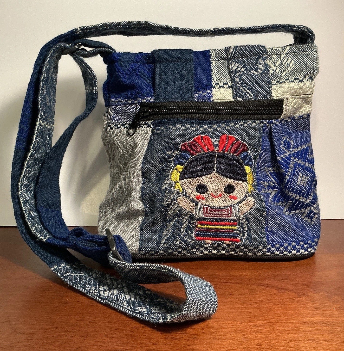 Handmade Patchwork Crossbody with Adjustable Stra… - image 1