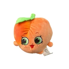 Shopkins Peach Soft Plush 5" Moose Enterprise 2013 Stuffed Fruit Figure Orange