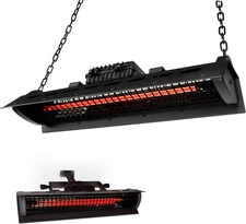 Electric Patio Heater with Remote, Outdoor Wall Mounted & Ceiling Heater, Outdoo