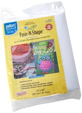 Pellon 731 Fuse-N-Shape Heavyweight Stabilizer 15" x 36" Package Yard, White
