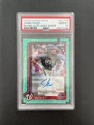 2025 Topps Chrome James Wood Rc Rookie Auto Aqua Wave 196/199 PSA 10 BJDQY