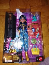 Monster High Cleo de Nile bambola G3 pantaloni cargo Mattel 2023 nuova con scatola con Hissette e