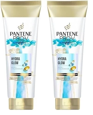 Pantene Pro-V Hydra Glow Feuchtigkeitsspendende Pflegespülung mit Biotin 160ml - Bild 1 von 3