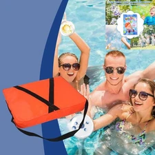 Boat Throwable Flotation Device 18x14in High Buoyancy Strap Gift a Bubble Water