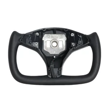 Yoke Leather Steering Wheel for Tesla Model X 16-20 Model S 14-20 with Heated