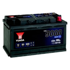 YUASA Car Battery 12V 80Ah 800A B3 T1 Starter VRLA Fits Jaguar F-Type 2.0 Ti4
