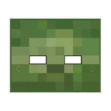 Minecraft  Paper Masks, Birthday, Party Supplies, 8 Pieces