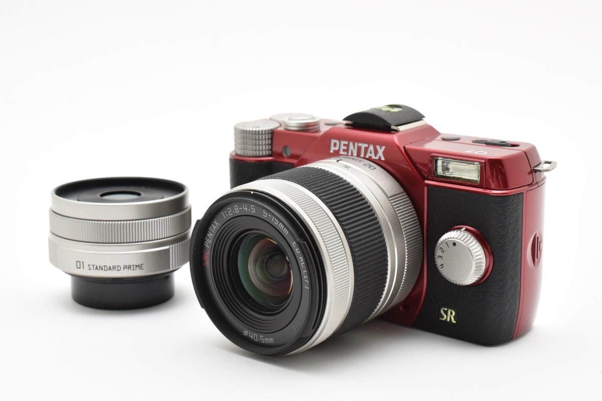 PENTAX Q7 Digital Camera Original Red [Mint] & Double Lens