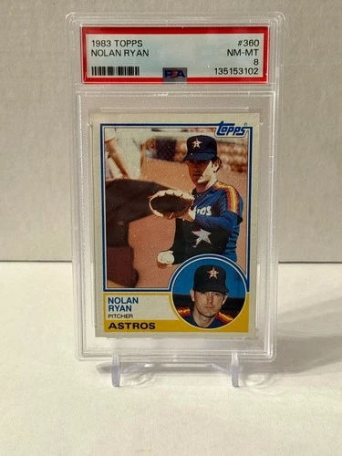 1983 Topps Nolan Ryan #360 PSA 8 NM-MT Houston Astros HOF