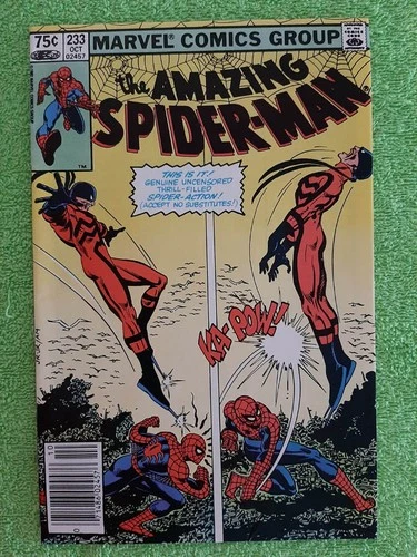 AMAZING SPIDER-MAN #233 NM- Newsstand Canadian Price Variant Duty Free RD5018