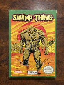 NES Swamp Thing - Near Complete CIB Rare! Nintendo 1992