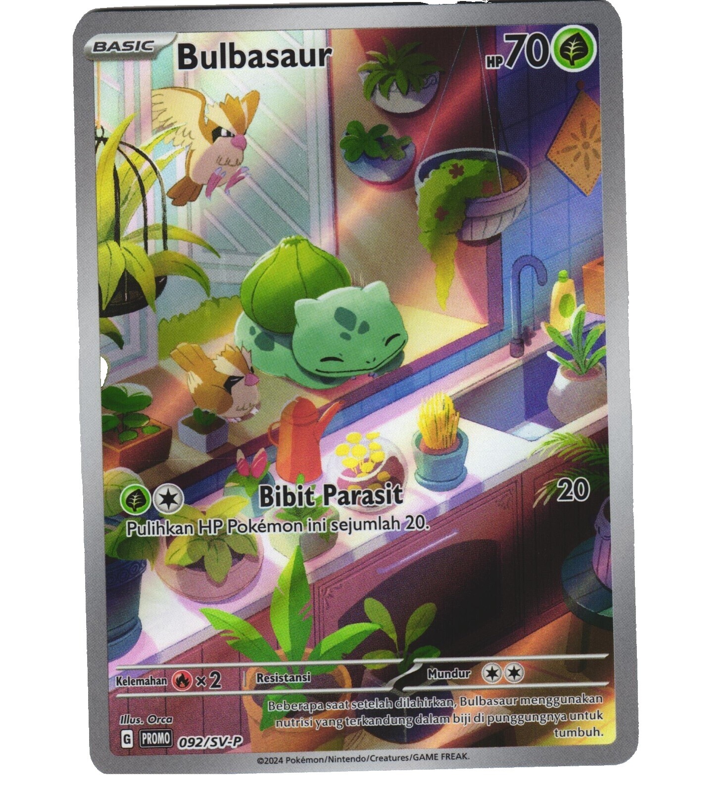 Shiny Bulbasaur Card