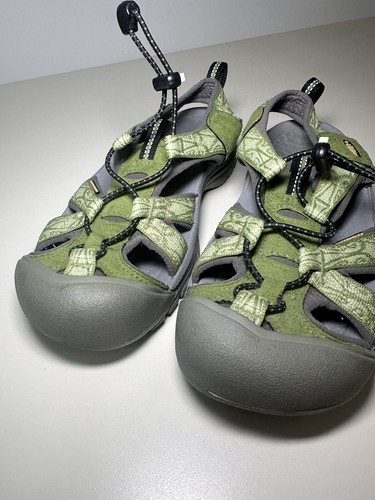 Keen Water and Hiking Sandals Size 7.5 Green and Gray Metatomical Footbed - Picture 2 of 7