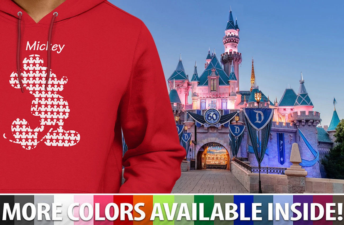 Unisex Mens Women Hoodie Sweater Hooded Gift Custom Print Cute Star Mickey Mouse