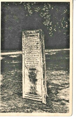 NEW FOREST, HAMPSHIRE - THE RUFUS STONE S/W POSTKARTE