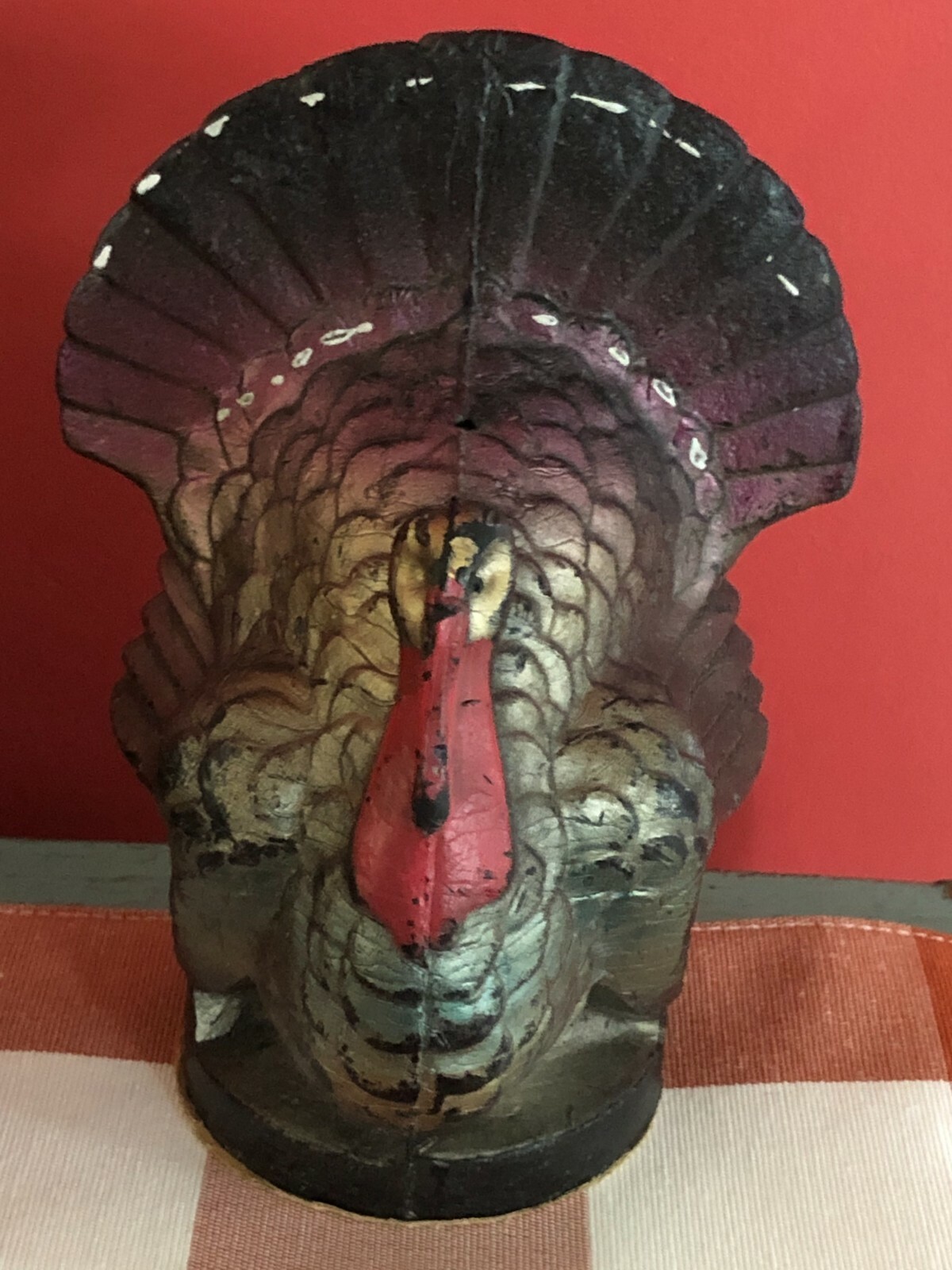 Vintage Turkey Candle Gurley Buffalo NY Large Unused No Wick