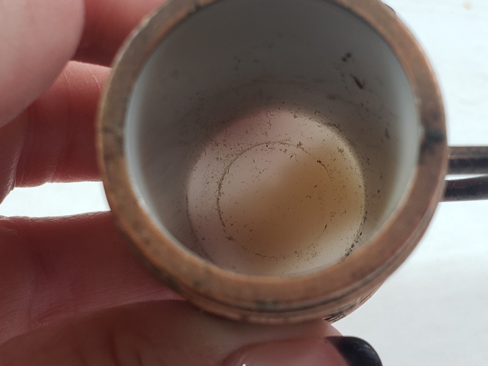 Florida Souvenir Copper Toothpick Holder Milk Glass Youre The Greatest 2" Vtg 2 eBay