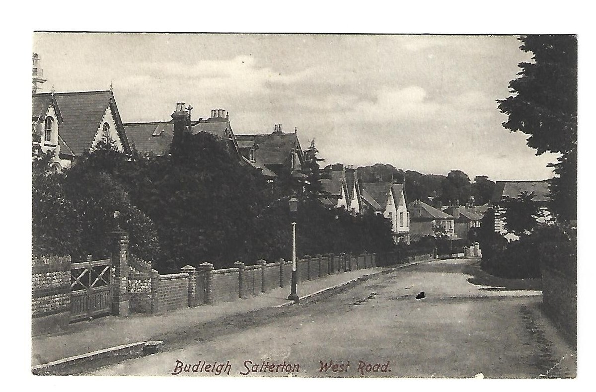 Budleigh Salterton, Devon, England, West Road Old Postcard