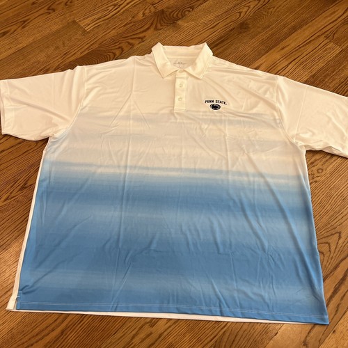 Penn State Polo Shirt Mens Size 3XL White Embroided Vansport