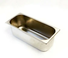 Gelato / Ice Cream 5 Liter Pan Stainless Steel, Narrow (Made in Italy)  3 Pack