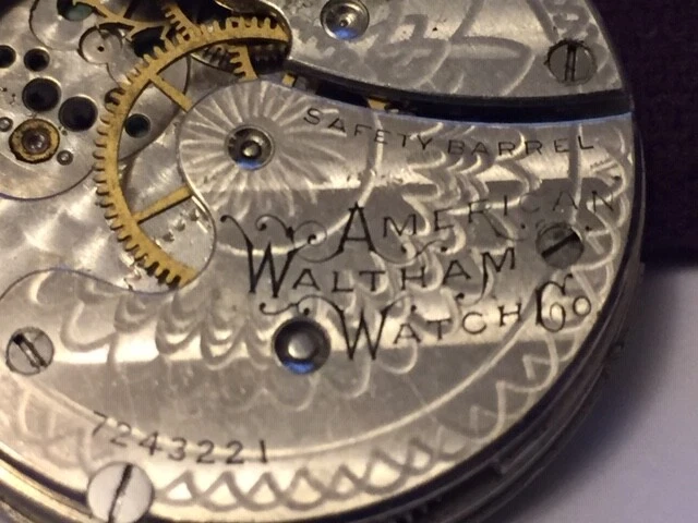 American Waltham Pocket Watch Movement for Pieces or Restoration.-1C84 - Image 3 of 4