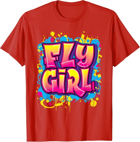 Fly Girl Hip Hop 80s 90s Dance B-Girl Urban Graffiti Style T-Shirt Hoodie - Picture 14 of 17